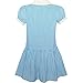 Sunny Fashion Girls Dress Blue White Stripe Collar School Short Sleeve Size 5-12