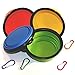 Comsun 4-Pack Collapsible Dog Bowl, Foldable Expandable Cup Dish for Pet Cat Food Water Feeding Portable Travel Bowl