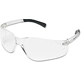 MCR SAFETY BK110AF BearKat Safety Glasses, Frost Frame, Clear Lens