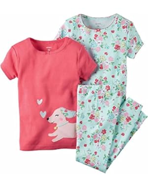 Toddler 3 Pc Cotton Knit Pajama Sets