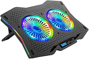 AICHESON RGB Lights Laptop Cooling Cooler Pad