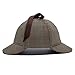 Sherlock Holmes Hat,Deerstalker Hat Classic Cos Play for Adults and Children, Red, Large