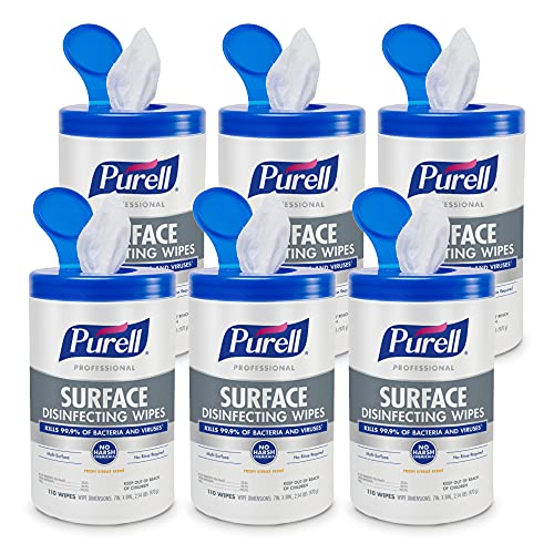 Purell Professional Surface Disinfecting Wipes, Citrus Scent, 110 Count