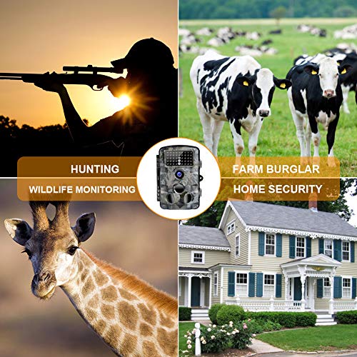 image for SEREE Trail Camera 16MP 1080P Waterproof Wildlife Scouting Camera Hunt