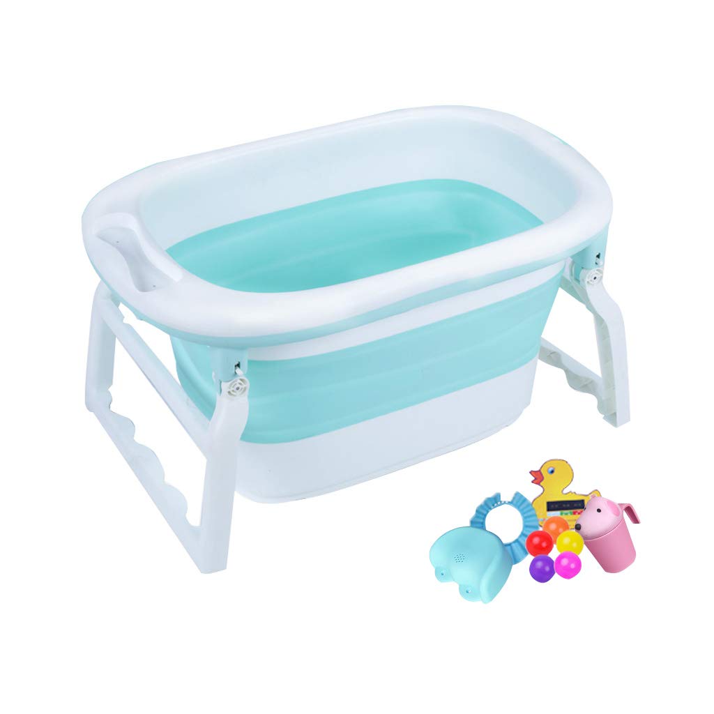 Childrens Portable Bath Tub Thicken Can Sit Plastic Non Slip Keep Warm