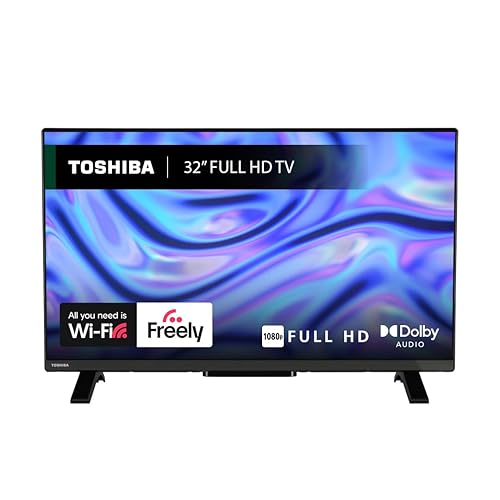 Toshiba 32”LV2553DB Full HD Smart VIDAA TV, HDR, Freely, Disney+, Prime Video, Netflix, Dolby Audio, Works with Alexa, Works with Google Assistant, VIDAA Voice 2025