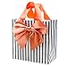 Hallmark Signature Medium Gift Bag (Huge Bow on Stripes)
