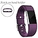 GEAK Bands for Fitbit Charge 2, Adjustable Sports Wrist Bands for Fitbit Charge 2, Small Plum