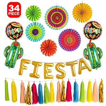 Amazon.com: Fiesta Party Supplies,Mexican Party Decorations, Wedding ...