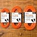 Otimo 100 Ft 16/3 SJTW Orange, Outdoor Extension Cord - 3 Prong Ground Plug, 10A 1250W, Water & Weather Resistant, Flame Retardant