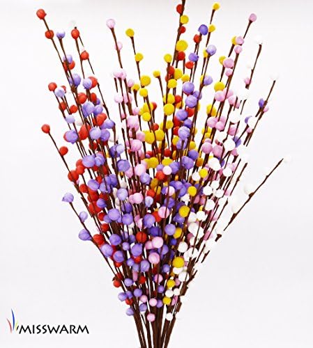 Misswarm 10 pieces of Plum Blossom blooms Flower artificial flowers Spray for wedding bouquet / posy table arrangement or home decoration(Mixed)