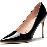 Elisabet Tang High Heels, Womens Pointed Toe Slip on Stilettos Party Wedding Pumps Basic Shoes