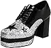 Funtasma by Pleaser Men's Halloween Glamrock-02,Black/Silver,L