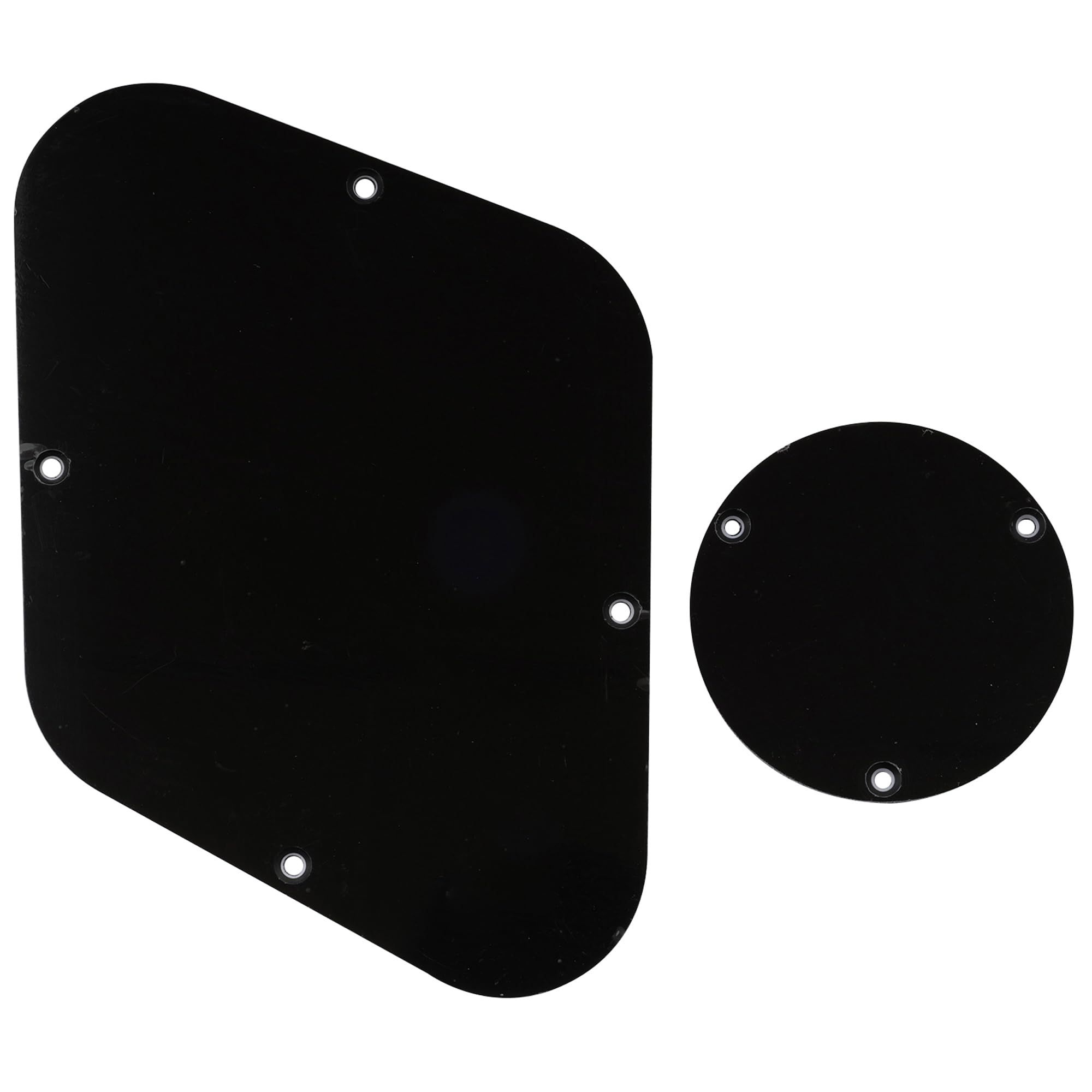 Musiclily LP Control Back Plate and Rear Toggle Switch Cover Set for USA Les Paul Electric Guitar, 3Ply Black — image 1