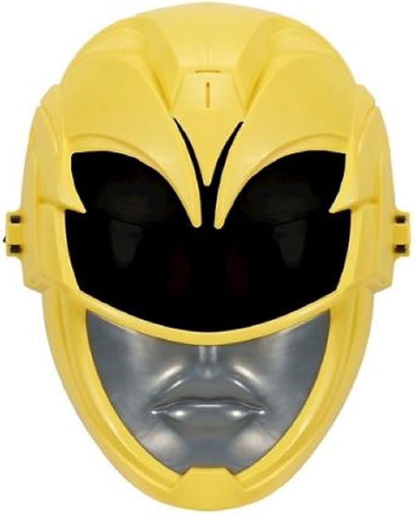 Amazon Com Power Rangers Sabans Movie Fx Yellow Ranger Sound Effects Mask Exclusive Clothing