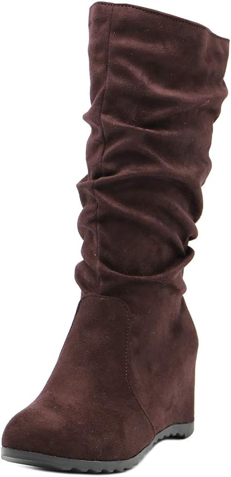 TAOFFEN Women's Wedges Hidden Increasing Heels Ankle High Boots