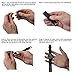 Benchmark Basics Black/White Stitching 22mm Quick Release Silicone Watch Band - Replacement Rubber Watch Straps for Men & Women - Compatible with Regular & Smart Watches