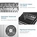 Upgraded Aicok Portable Digital Ice Maker Machine | Stainless Steel Stain Resistant| Countertop Ice Maker| Ice Cubes Ready in 6 Minutes | LED Display|Timer Program|Easy-to-Touch Buttons-Silver