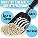 iPrimio Monster Cat Litter Scoop with Easy Grip Soft Foam Handle for Sore Hands - (Large Black) - Fast Sifter/Deep Shovel. Patented Cat Litter Scooper - Kitty Litter Box Accessory