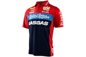 Troy Lee Designs Motorcycle Motocross Racing Pit Shirt, TLD GASGAS Team Pit Shirt