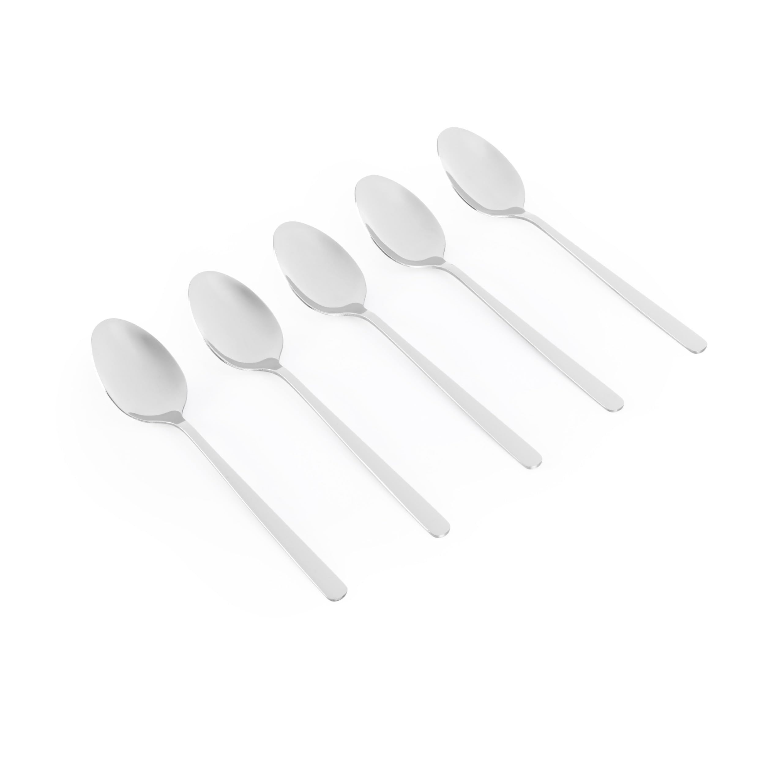 Russell Hobbs RH03432EU7 Teaspoon Set of 6 – Vienna Stainless Steel Coffee Spoons Cutlery Set, Mirror Polish Finish Flatware, Tea Spoon Tableware for Home, Restaurant, Office, Kitchen, Dishwasher Safe