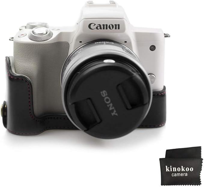 Camera Case Bag Cover for Canon EOS M50 with Cleaning Cloth