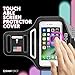 DanForce USA Armband for iPhone X / 8+ / 7+ / 6+ / 6s Plus, Touch Supported, iPhone 7+ Armband for Running & Sports Workout Exercise, Gym Arm Band Case with Card Pockets and Key Slot (U.S.A Design)