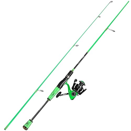 bass fishing pole spinning reel Sougayilang Rod Combos Fishing Poles with Baitcasting Reel for Travel Freshwater-1.8M/5.9FT with Right Handed Fishing Reel : Sports & Outdoors Smooth performance at a great value Bass Fishing Green Stick Fishing