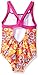 Speedo Big Girls' Solid Infinity Splice One Piece Swimsuit - Orange Hearts (8)