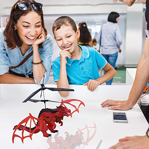 YARMOSHI Flying Dragon with Remote Control. Wings Realistically Flap While in Flight. Robotic, Fantasy Play. Easy to Use Fun Gift for Boys and Girls Kids Age 6+