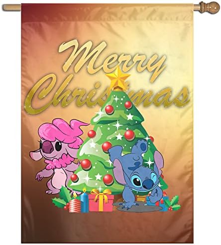 Yex Decorative Garden Flag Stitch Merry Christmas House Party Sports Game Banner One Size