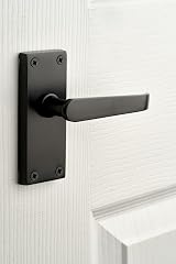Designer Levers Victorian Straight Lever Door Handles Matt Black Pair view 5