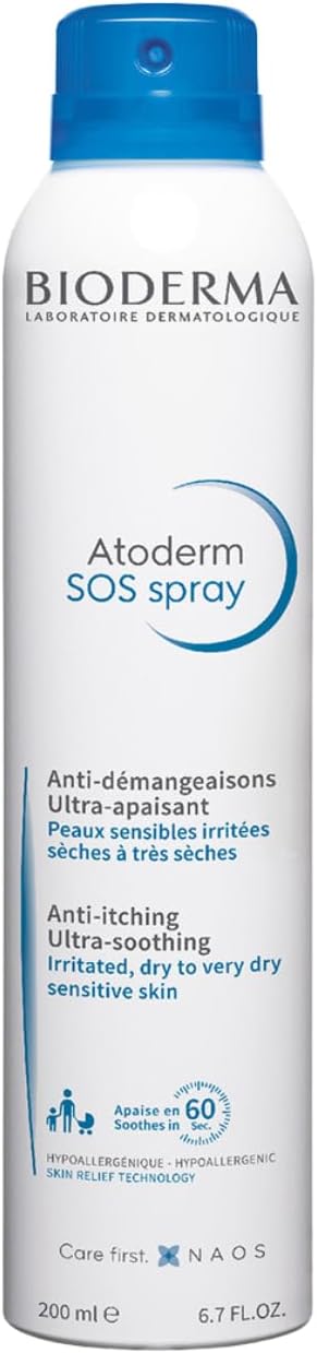 Bioderma Atoderm Anti-Itching Soothing Spray 200ml Very Dry Skin Relief