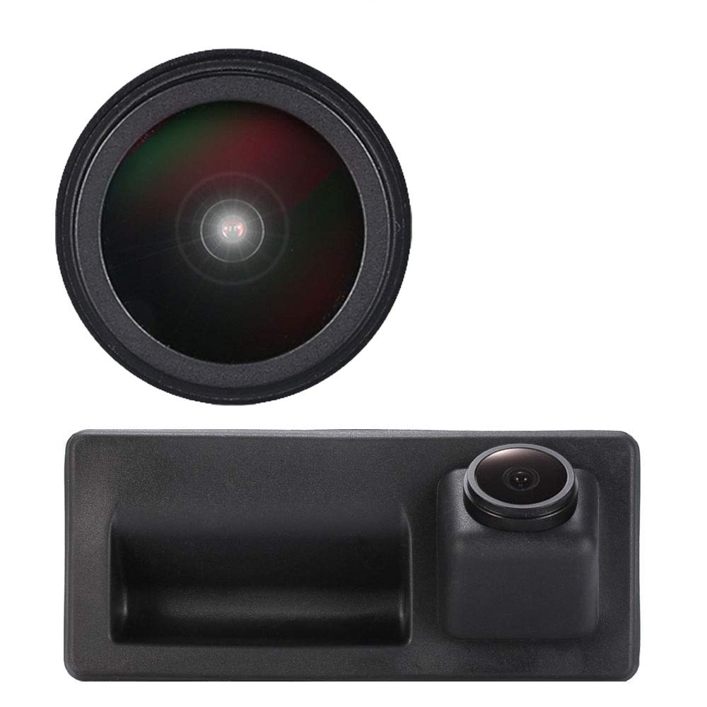 1280 * 720 Pixel Super HD Trunk Handle Car Camera, Waterproof Night Vision Reversing Camera fit for VW/Tiguan/Golf 6/Golf Gross/Sharan/Passat b6 Variant/Skoda/Jetta 2018/VW caddy 2016/Golf plus 2006