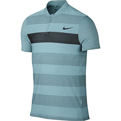 Nike Men's Fly Swing Knit Stripe Alpha Golf Polo T-Shirt (Copa/XX-Large)