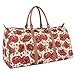 Signare Tapestry Large Travel Duffle Bag Ladies Overnight Weekender Carryon Gym Sports Duffel bags for Women with Floral Design (BHOLD-POP)