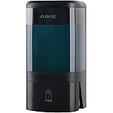 AIKE Wall Mount Liquid Soap Dispenser for Commercial Bathrooms,Offices,Restaurants 40 oz Large Capacity AK1007,Black