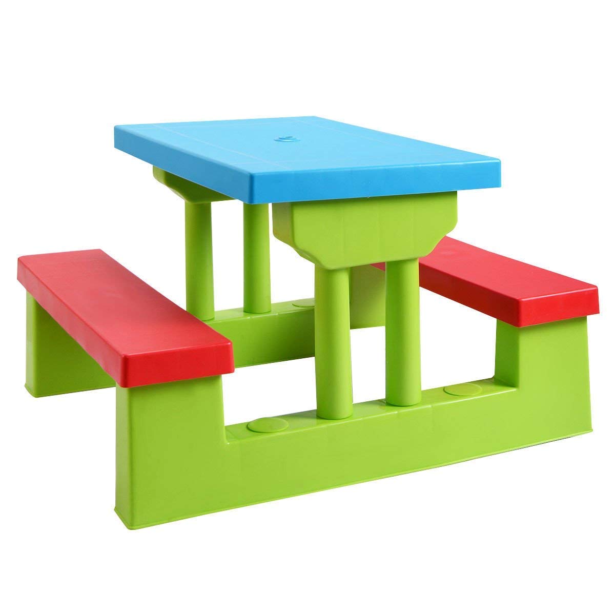 childrens bench and table set