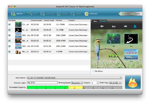 Aiseesoft DVD Creator for Mac [Download] - Thumbnail 2