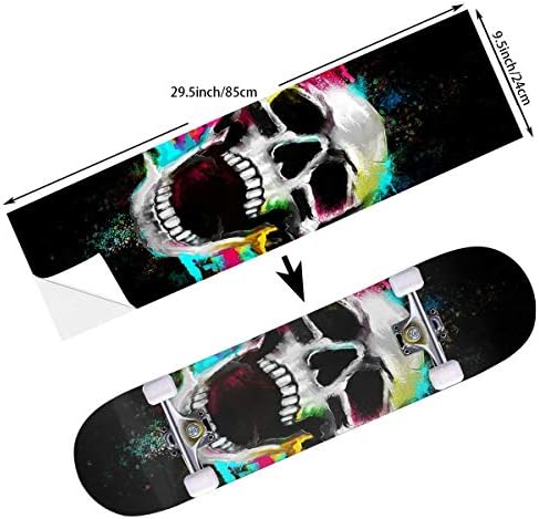STREET FFX Skateboard Cruiser Deck and Balance Board Stickers Decals - 9.5 x 33.5 Inches