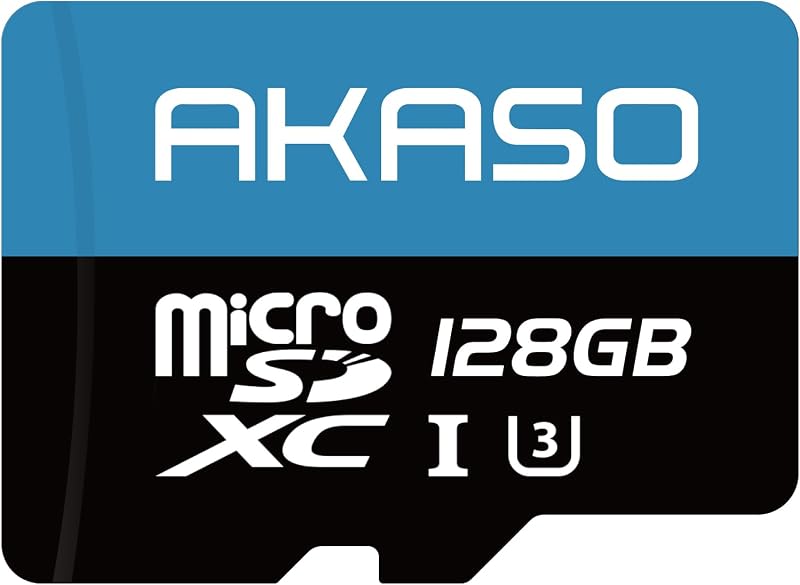AKASO 128GB microSDXC Memory Card UHS-I U3 C10 Full HD 4K 100MB/s