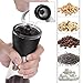 Manual Coffee Mill Grinder with Ceramic Burrs, Two Clear Glass Jars 5.5 oz each, Stainless Steel Handle,Suitable for Camping and Home Use [Newly Upgraded]