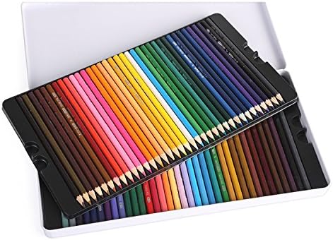 TOOLSTAR Colored Pencils, Soft Wax-Based Cores Watercolour Pencils for Drawing Art, Sketching, Shading & Coloring, Vibrant Artist Pencils for Beginners in Tin Box (Set of 72)