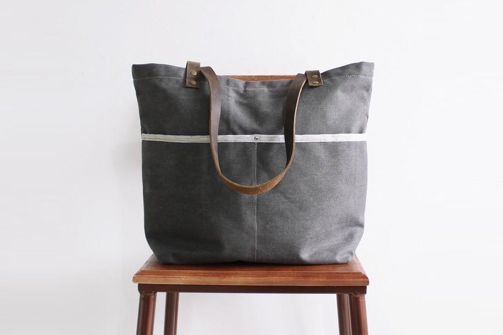 leather tote bag for school