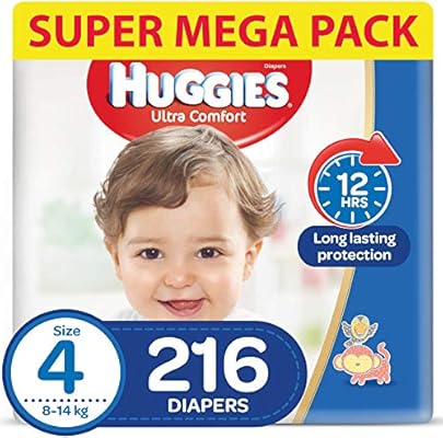 huggies ultimate mega nappy infant size 2 144 pack unisex