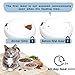 Athorbot Automatic Pet Feeder for Medium Small Cat Dog, 6 Meal Trays Wet Dry Food, Auto Pet Food Dispenser Programmed Timer Voice Recording Function, 6 x 330mlthumb 1