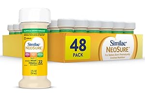 Similac NeoSure Premature Post-Discharge Infant Formula, Ready-to-Feed Baby Formula, 2-fl-oz Bottle, Pack of 48