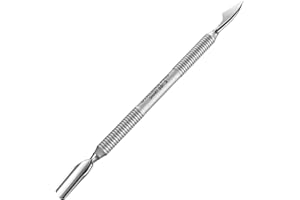 Staleks Pro Cuticle Pusher Smart 50 Type 2 – Professional Manicure Tool Dual-Ended Cleaner & Pusher Stainless Steel Ergonomic Grip Corrosion Resistant Manually Sharpened