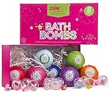 Kids 8XL Bath Bombs Gift Set with Surprise Ring Toys - Schone Body Bath Fizzies, Safe for Kids, Surprise Toys, Great Ingredients that Don't Stain the Tub