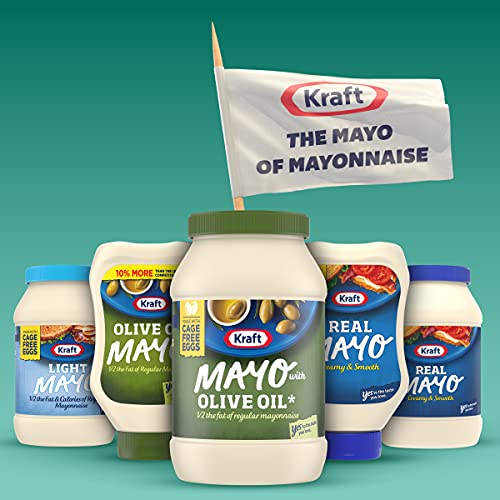 Kraft Mayo with Olive Oil Reduced Fat Mayonnaise Rich and Flavorful